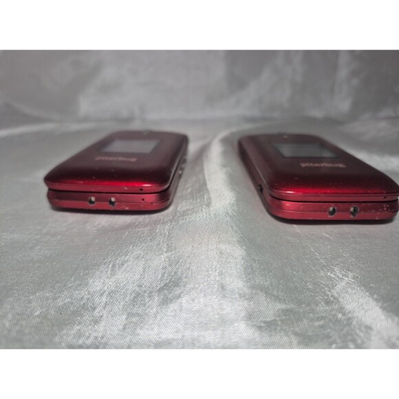 Greatcall Lively Jitterbug Flip 2 Cell Phone Alcatel 4043S Red UNTESTED LOT OF 2 - Picture 4 of 9